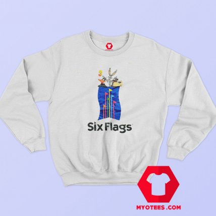 Vintage Looney Tunes Six Flags Unisex Sweatshirt