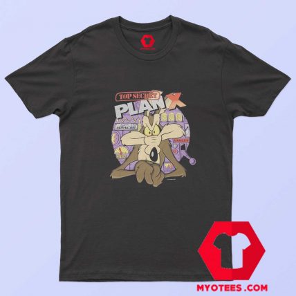 Vintage Plan X Coyote Funny Cartoon T shirt