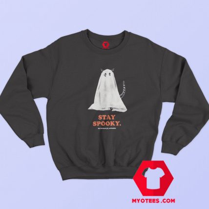 Be Humane Stay Spooky Ghost Cat Unisex Sweatshirt