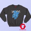 Cool Off White Skull Blue Flame Unisex Sweatshirt