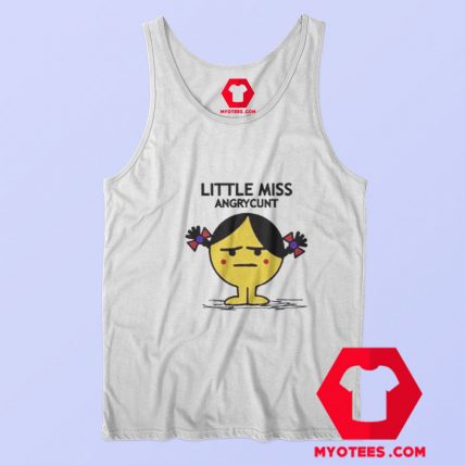 Funny Little Miss angrycunt Parody Unisex Tank Top