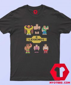 Funny WWE Legends Parody Cartoon 8 Bit T shirt