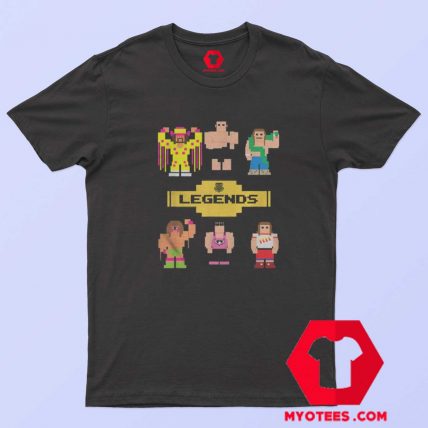 Funny WWE Legends Parody Cartoon 8 Bit T shirt
