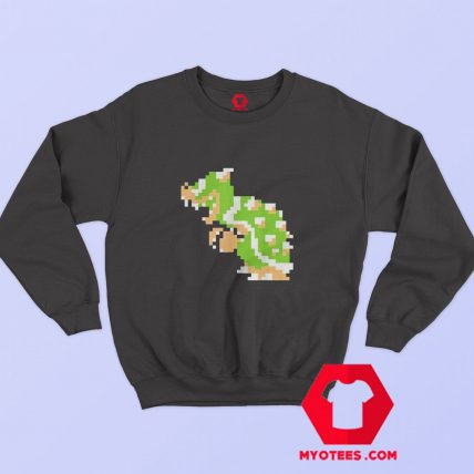 Super Mario Bowser 8 Bit Retro Parody Sweatshirt