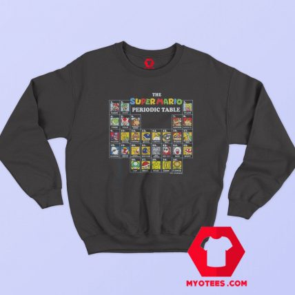 Super Mario Periodic Table Of Characters Sweatshirt