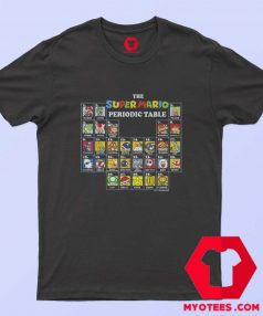 Super Mario Periodic Table Of Characters T shirt