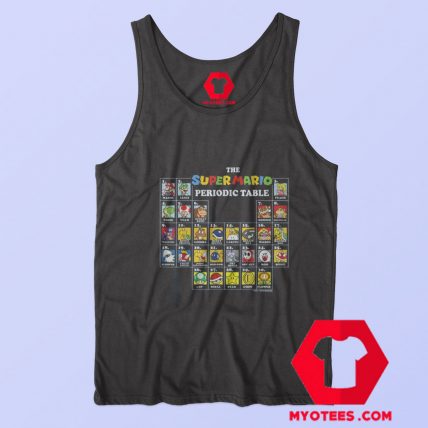 Super Mario Periodic Table Of Characters Tank Top