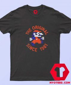 Vintage Super Mario 8 Bit Original Since 1981 T shirt