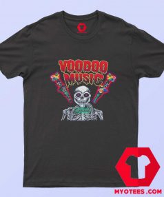 Vintage Voodoo Music Funny Skeleton Unisex T shirt