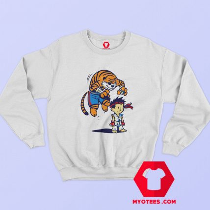 Calvin And Hobbes Street Fighter Parody Sweatshirt