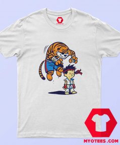 Calvin And Hobbes Street Fighter Parody T shirt