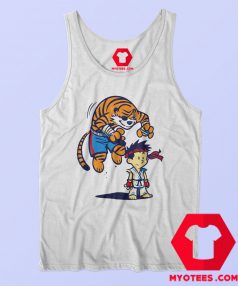 Calvin And Hobbes Street Fighter Parody Tank Top