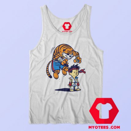 Calvin And Hobbes Street Fighter Parody Tank Top