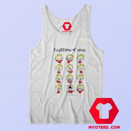 Funny Expression Calvin Hobbes Vintage Tank Top