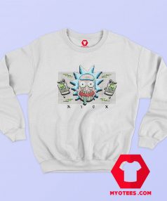 Funny Rick And Morty 8 Bit Graphic Sweatshirt