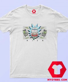 Funny Rick And Morty 8 Bit Graphic T shirt