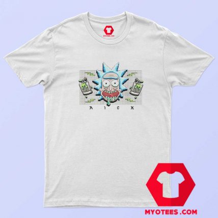 Funny Rick And Morty 8 Bit Graphic T shirt