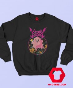 Halloween Kirbby Spooky Pink Ghost Sweatshirt