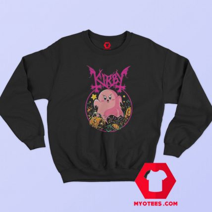 Halloween Kirbby Spooky Pink Ghost Sweatshirt