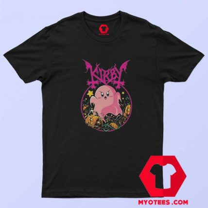 Halloween Kirbby Spooky Pink Ghost T shirt