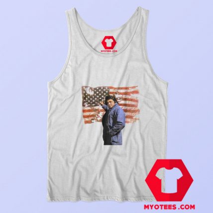 Johnny Cash Old Flag Album Cover Tank Top