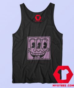 Vintage Keith Haring Smiley Street Face Tank Top