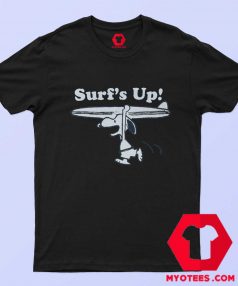 Vintage Snoopy Peanuts Surfs Up Funny T shirt