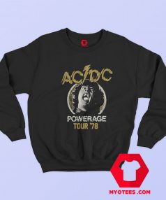 ACDC Angus Face Powerage Tour Vintage Sweatshirt