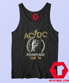 ACDC Angus Face Powerage Tour Vintage Tank Top