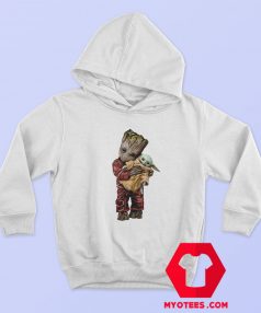 Baby Groot holding Yoda The Child Unisex Hoodie