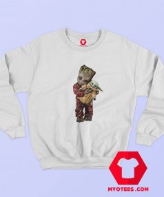 Baby Groot holding Yoda The Child Unisex Sweatshirt