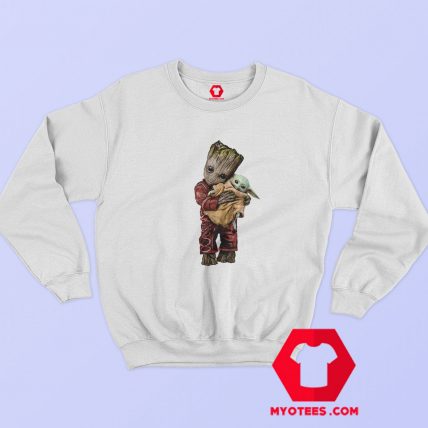 Baby Groot holding Yoda The Child Unisex Sweatshirt