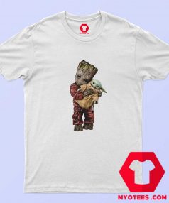 Baby Groot holding Yoda The Child Unisex T shirt