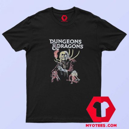 Dungeons and Dragons Black Retro Vintage T shirt