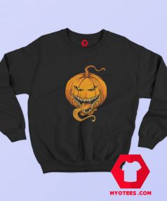 Evil Pumpkin Halloween Scary Creepy Unisex Sweatshirt