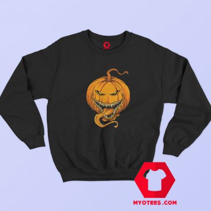 Evil Pumpkin Halloween Scary Creepy Unisex Sweatshirt