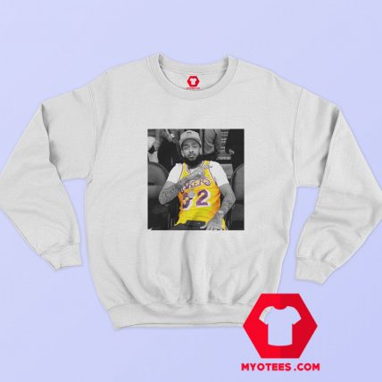 Nippsey Hustle Magic Johnson LA Lakers Sweatshirt