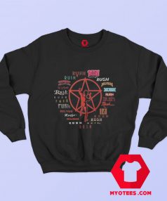 Rush Evolution of Logo Vintage Unisex Sweatshirt