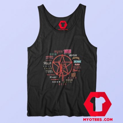 Rush Evolution of Logo Vintage Unisex Tank Top