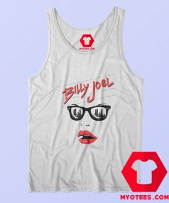 Billy Joel Sunglasses and Red Lips Vintage Tank Top