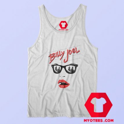 Billy Joel Sunglasses and Red Lips Vintage Tank Top