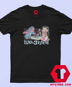 Disney Lilo Stitch Record Player Unisex T shirt