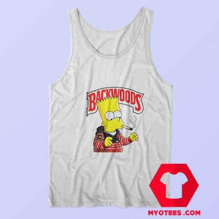 Funny Backwoods x Bart Simpson Smoking Tank Top