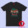 Hippy Retro Van Merry Christmas Graphic T shirt