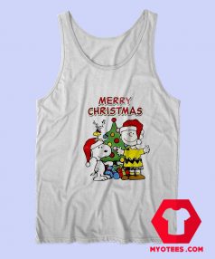 Vintage Snoopy Peanuts Merry Christmas Tank Top