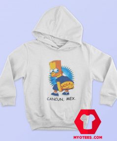 Bart Simpson Cancun Mexico Hola Parody Hoodie