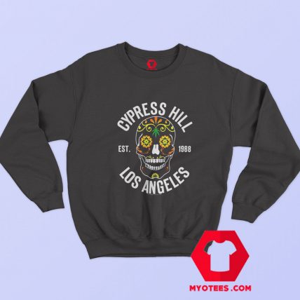 Cypress Hill Floral Skull Graphic Unisex Sweatshirt