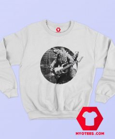 Godzilla Rock and Roll Funny Parody Sweatshirt