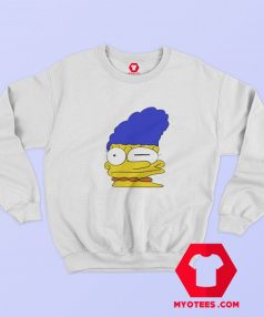 Stretched Marge Simpson Funny Unisex Sweatshirt