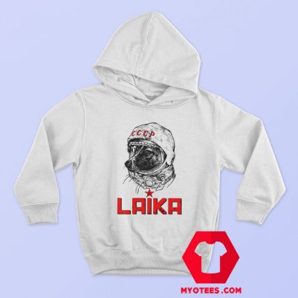 Laika Astronaut Dog Russia Drawing Art Hoodie